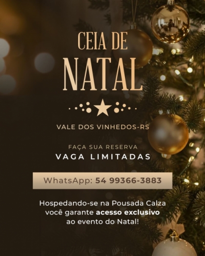 Almoço de Natal dia 25/12