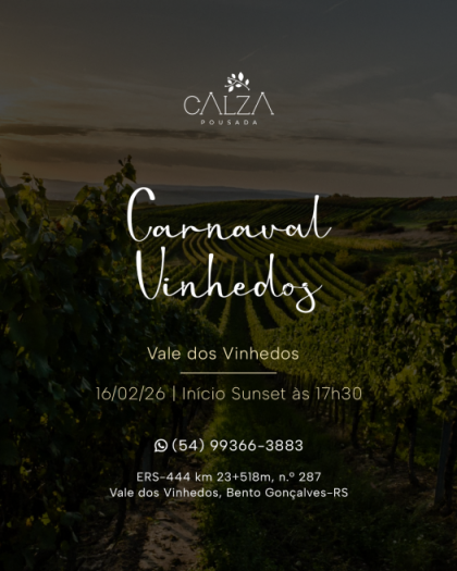 Carnaval Harmonizado - Pousada Calza